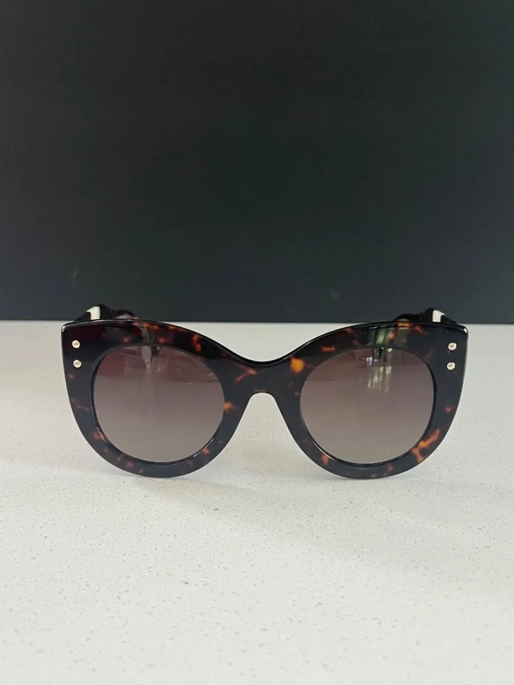 CAROLINA HERRERA Butterfly Full Rim Sunglasses - Brown